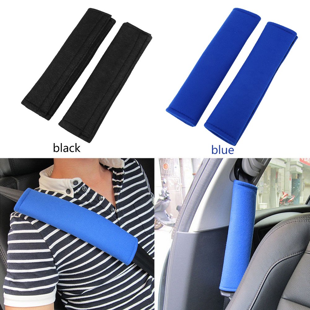 Walfront 2pcs Set Universal Car Seat Belt Protection Pads