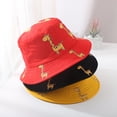 thumbnail image 3 of Women's Bucket Hats 1-4Y Baby Sun Hat Anti-Uv Giraffe Pattern Summer Boys Girls Kids Children Women's Accessories Bucket Hats, 3 of 3