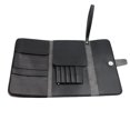 thumbnail image 1 of Foldable Hair Scissor Bag PU Leather Scissors Pack Barber Hairdressing Tool Pouc, 1 of 9