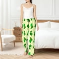 thumbnail image 4 of Uemuo St. Patrick's Day Pattern Women's Wide Leg Palazzo Lounge Pants with Pockets Light Weight Loose Comfy Casual Pajama Pants-XX-Large, 4 of 6