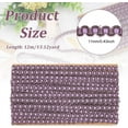 thumbnail image 3 of 13Yards Gimp Braid Trim Purple S Woven Braid Trim 3/8 inch Basic Trim Decorative Gimp Braid Sewing Polyester Handcraft Gimp Trim, 3 of 9