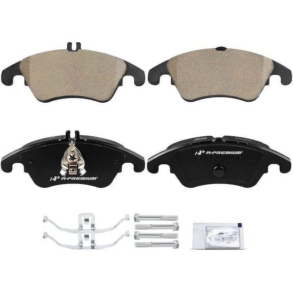 Front Brake Pad Set 4 - Compatible with 2010 - 2016 Mercedes-Benz E350 - Autopart Premium