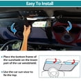 thumbnail image 4 of [6 Pack] Auto Windshield Sun Shade for Car, IC ICLOVER 59"x33" Driving Dogs Design Front Car Folding Sun Visor with Car Window Mesh Sunshade for Side & Rear Window -Keep Cool for Kids Pet, 4 of 11