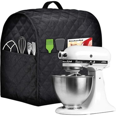 Stand Mixer Cover compatible with Kitchenaid Mixer, Fits All Tilt Head & Bowl Lift Models,Fits for 4.5-Quart and 5-Quart（Black)