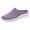 Purple, variant on Lightweight Non-Slip Daily Shoes, Orthopedic Casual Backless Shoes, Breathable Comfort Walking Sneakers, Women's Knit Mule Clogs - Slip On Platform Wedge Comfort Walking Shoes, Gray 5.5