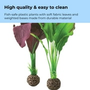 biOrb Medium Green & Purple Silk Plant Set