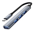 thumbnail image 5 of Cateissary USB Hub Docking Station USB3.0 LED de alta velocidad Divisor externo Adaptador de base portátil Home Silver Type-C Type3 NO3, 5 of 5
