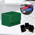 thumbnail image 6 of Card Deck Box Holder Storage Organizer , Closure ,Collectible Cards Case , green, 6 of 8