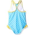 thumbnail image 2 of Dreamwave Girls' Toddler Emojination Swimsuit, Sky Blue, 4T, 2 of 2