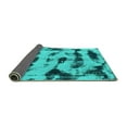 thumbnail image 2 of Ahgly Company Indoor Rectangle Abstract Turquoise Blue Modern Area Rugs, 3' x 5', 2 of 4
