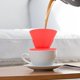 thumbnail image 1 of Cafetera de cono de goteo Soledad filtro de café silicona reutilizable rojo, 1 of 10