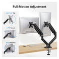 thumbnail image 2 of Support Double pour Moniteurs 1332, Support Ajustable, avec Pivotement à 180°, Inclinaison, Rotation à 360°, Ajustable, 2 of 7