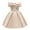 Beige, variant on SDJMa Toddler Girls Solid Color Temperament Bowknot Off Shoulder Pleated Skirt Birthday Party Gown Long Dresses