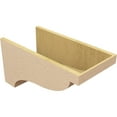 thumbnail image 5 of 12"W x 24"D x 12"H Wide Garner Rough Cedar Woodgrain TimberThane Corbel, Primed Tan, 5 of 6