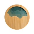 thumbnail image 4 of Posavasos de bambú para té y café, posavasos de bambú para bebidas, regalo de oficina Un elegante, 4 of 9
