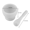 thumbnail image 5 of Manual Multifunctional Plastic Garlic Grinder Spices Herbs Mortar Pestle Set Grinding Bowl Kitchen Tool[White ], 5 of 8