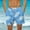 Blue#1, variant on Viikei Mens Shorts Clearance,Men's Hawaiian Print Shorts Casual Print Swim Shorts Shorts Green M