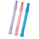 thumbnail image 1 of Paquete de 3 tubos de dentición para bebés, anillo de dentición de silicona para bebés, tubo de dentición de cigüeña hueca, juguete sensorial suave para masticar, juguete para molares con 1 cepillo, 1 of 5