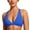 Blue, variant on Bikini Top Womens Butterluxe Front Sports Bra Deep V Neck Crop Top Strappy Back Bra with Nipple Bra Swimsuit Tops for Women Green S