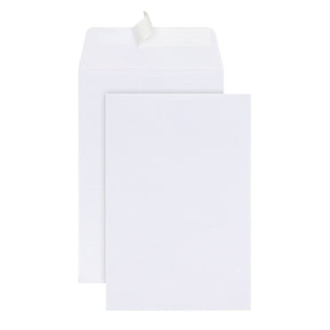 Office Depot Clean Seal(TM) Catalog Envelopes, 6in. x 9in., White, Pack Of 25, 77P19