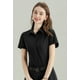 thumbnail image 4 of Blusa HOTOUCH para mujer, cuello negro, manga corta, túnica S, 4 of 6