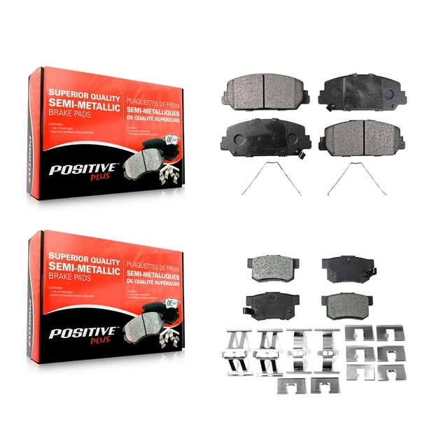 Positive Plus Front Rear Semi-Metallic Brake Pads Kit for Car 2016-2022 Acura ILX KPF-100261