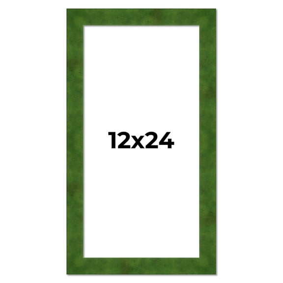 12x24 Frame Green Burl Solid Wood Picture Frame | 1.75 Inches Moulding Width | Interior Frame Depth