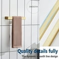 thumbnail image 5 of KOKOSIRI Towel Ring Brushed Gold Hand Towel Holder 9 Inch Kitchen Towel Hanger Rack Stainless Steel Bathroom Hardware Wall Mounted, 1 Pack B4008BG-L9, 5 of 6