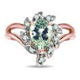thumbnail image 3 of Star K � Pear Shape 8x6 Green Amethyst Halo Split Shank Ring, 3 of 9