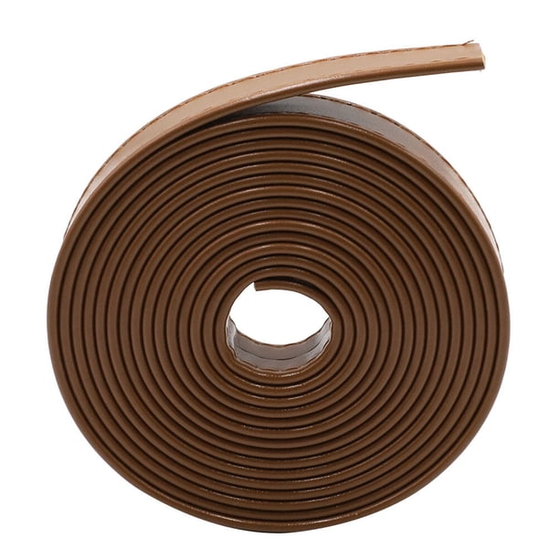 EeaseMX Rollo de 3 metros de tiras de cuero sintético para costura, accesorios de costura para bolsos, bolsos, etc. (marrón claro)