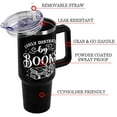 thumbnail image 3 of Book Lovers Gifts 40oz Tumbler with Handle and Straw Lid,Vacuum Insulated Leak Proof Tumbler bookish gifts for Women Readers Librarian,Book Accessories Stainless Steel Travel Mug,Well-Read Rose, 3 of 6