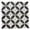 Black, variant on The Tile Life Eterna Lily Navy Blue Matte & Shiny Glass Mosaic Wall Tile, 4 x 4 in, 1-Piece Sample