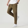 thumbnail image 7 of Diufon Men's Straight Leg Casual Pants Drawstring Waist Lightweight Breathable Athletic Trousers with Pockets, 7 of 7