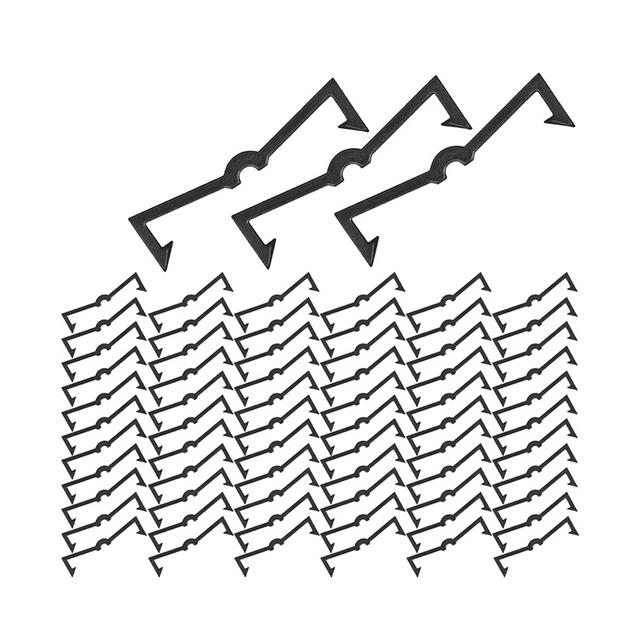 Verrous en Plastique pour Panneau Perforé, Crochets de Fixation pour Panneau Perforé, Organisateur de Crochets, Fixateur de Crochets pour Panneau Perforé, 100 Pcs