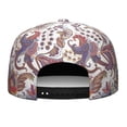 thumbnail image 4 of Retro Chic Baseball Cap - Exotic Mandala Design Flat Brim Hat - Adjustable Urban Style for Streetwear Fans, 4 of 5