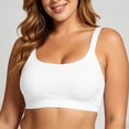 thumbnail image 2 of XIAONU Square Neck Swim Bra for Women Wide Strap Pool Summer Swim Bralette, 2 of 6
