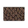 thumbnail image 4 of DouZhe Golden Snake Skin Animal Rugs Doormat, Non-Slip Machine Washable Carpets Floor Door Mat , 36" x 24", 4 of 6