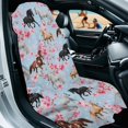 thumbnail image 2 of ZUXONGSY Car Seat Cover Towel Horse Cherry Blossom Print Auto Front Seat Covers Breathable Automotive Seat Towels for Sweat Seat Protector for Dog, Pets, 2 of 8