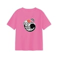 thumbnail image 3 of Tops de manga corta Ropa Dibujos animados Moda Casual Camisetas para mujer Tops de cuello redondo ROSA ROSA, 3 of 8
