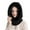 Black, variant on SBYOJLPB Hats for Women Clearance Fashion Women Casual Scarf Plush Pullover Cap Windproof Warm Face Mask Weave Hat