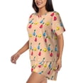 thumbnail image 2 of Lsque Pikmin Women's Short-Sleeved Pajama Set - 2 Piece Soft and Lightweight Sleepwear Set-3X-Large, 2 of 9