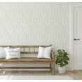 thumbnail image 3 of S4Sassy Peel & Stick Vinyl Wallpaper, Urban Chic Arched Paisley Leaf Contact Paper Waterproof- Beige,25"x120", Removable Modern Wall Covering for Home Decor in Bedrooms & Living, Renter Space, 3 of 6