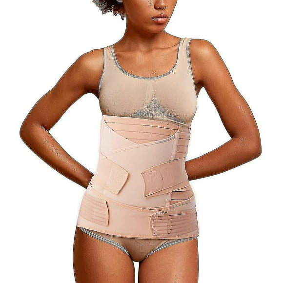 Postpartum Belly Wrap3 In 1 C Section Recovery Support Belt Abdominal Binder Postnatal Girdle Body Shaper Waist