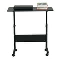 thumbnail image 3 of BAYUELSWU Overbed Table Stand Up Desk with Wheels Mobile Standing Desk Portable Laptop Desk Height Adjustable for Bed, Office, Sofa, Living Room (Black-31.5" x 15.75" x 27.16"-38.58"), 3 of 5