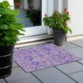 thumbnail image 6 of Addison Rugs Chantille Indoor/Outdoor Transitional Floral Lavender Washable Rectangle Rug, 1'8" x 2'6", 6 of 6