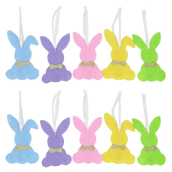Shisuyan DIY Enthusiasts Felt Pendant 10Pcs 3.7x2.2in