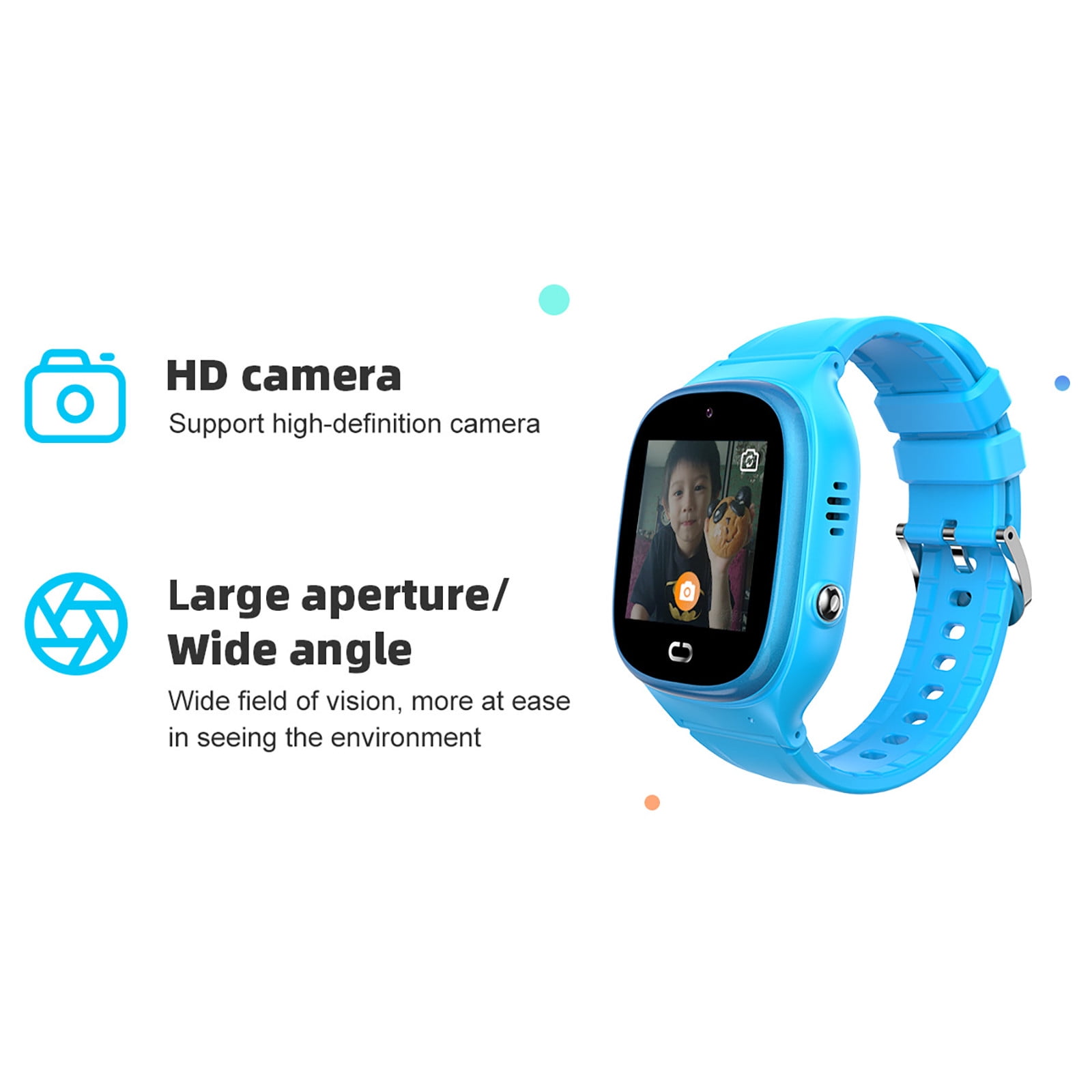 Kids Waterproof Smart Watch Smart Watch for Kids Touchscreen Kids Watches with Video Alarm Camera Toys for Girls Boys 3-12 Years Old Birthday