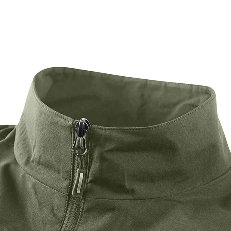 Timoontee Workwear Waistcoat Men Fall Vest Outdoor Casual Hiking