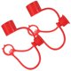 thumbnail image 2 of 4pcs Hydraulic Quick Coupling Dust Caps Quick Connector Coupler Covers, 2 of 4