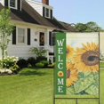 thumbnail image 4 of Spring Summer Sunflower Garden Flag 28x40 Inch Double Side for Outdoor Courtyard Garden Decor Flowers Welcome Holiday Flag for Outside Decoration, 4 of 6